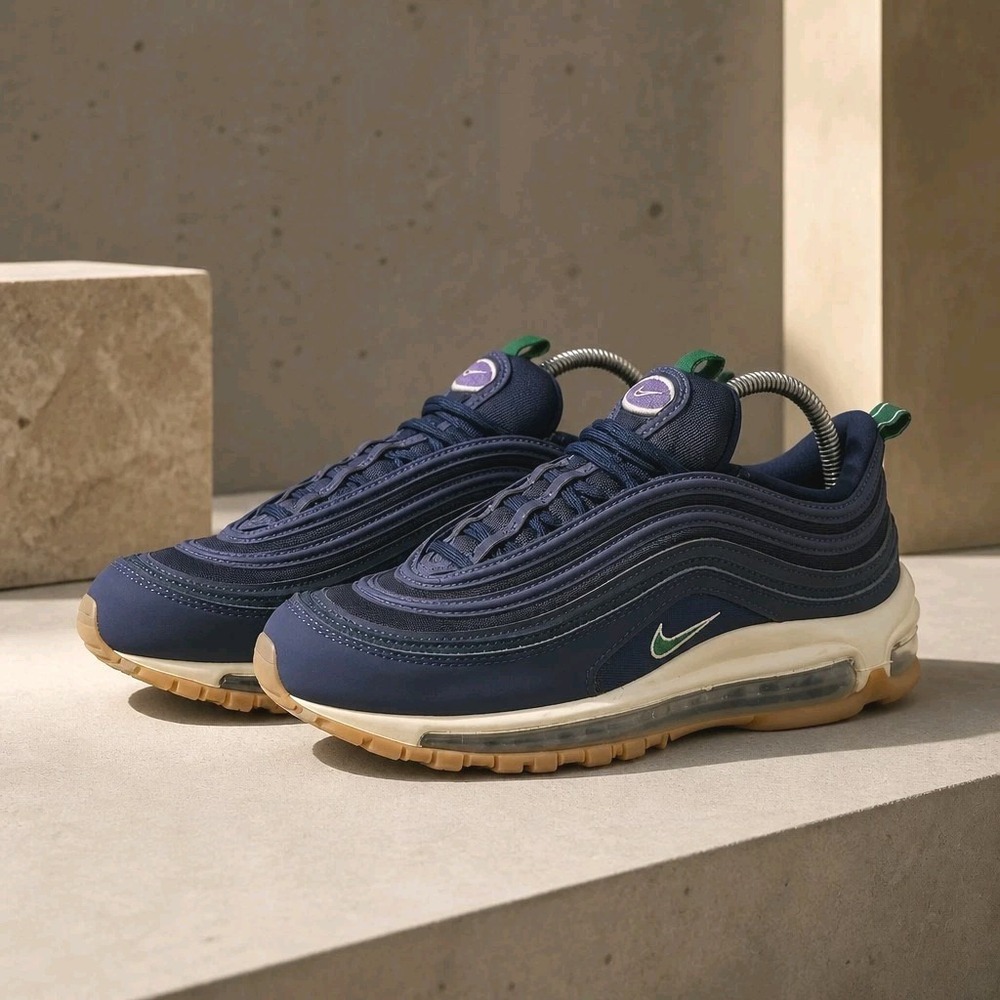 Nike Air Max 97 Obsidian Gorge Womens Size 9 DR9774-400 Navy Blue Green